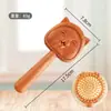 Pente de Sandália Esculpida em Desenho Animado com Cabeça de Almofada de Ar Pente de Massagem Meridianos Pente de Bolsa de Ar de Madeira Crânio Alto Artefato Fofo