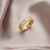 Anillo de Zirconia de Lujo Accesible Nuevo 2025 para Mujer Diseño Nicho Moderno Personalizado Anillo para Dedo Índice Apertura Ajustable