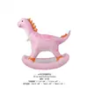 Dinosaurio Wobble Lindo Grande de Dibujos Animados Caballo de Madera Niño Globo Niña Cumpleaños 100 Días Fiesta de Un Año Decoración de Registro