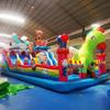 Castillo inflable grande para niños al aire libre nuevo tobogán material engrosado diseño de equipo de diversión cuadrado paraíso de ensueño