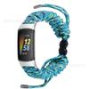 Para Smartwatch Fitbit Charge 6 Corda de Guarda-chuva Trançada Pulseira de Relógio Charge 5 Ajustável