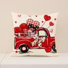 Funda de Almohada con Estampado de Carta de Amor de Nuevo Producto Transfronterizo Ambiente de San Valentín Almohada de Cabecera Almohada para Sofá de Casa