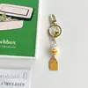 Pingente de chaveiro de sino de gato da sorte em cerâmica de carpa ornamentos para bolsa metal presente texto de desenho animado bênção