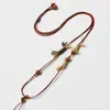 Novo Cordão Minimalista Trançado Artesanal Estilo Chinês, Adequado para Pendurar Pingentes Thangka, Cera de Abelha e Jade, Colar de Corda de Algodão Estilo Étnico Vintage