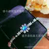 Pulsera de alta calidad con baño de plata, modelo nuevo, con calcedonia verde y ágata, nueva pulsera para mujer estilo chino, regalo
