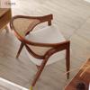 Silla de Ocio con Respaldo para el Hogar de Lujo Ligero Silla de Comedor de Madera Maciza y Ratán Popular entre Diseñadores Japoneses e Influencers Nórdico Moderno