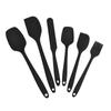 Espátula de Silicona, Espátula de Silicona Especial para Sartenes Antiadherentes, Espátula para Cocinar en Casa, Utensilios de Cocina con Mango Tubular de Grado Alimenticio Juego de 6 Piezas Espátula