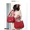 Bolso Bolso Cruzado Moda Femenina Gran Capacidad Nylon Lona Bolso para Madre de Mediana Edad y Anciana Multicompartimento Bolso de Hombro para Viaje