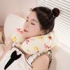 Almohada de viaje en forma de U de espuma viscoelástica de seda de hielo de verano para coche, avión, almohada para el cuello, sensación fresca, almohada para el cuello en forma de U, almohada para la siesta, venta al por mayor