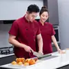 Roupa de Trabalho de Chef Roupa de Chef para Homens e Mulheres Branco Puro Roupas de Trabalho para Hotel Restaurante Cozinha Logo Estampado Palavras Bordadas