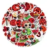 55Pz Nuevas Calcomanías de Mariquita Mariquita Graffiti Decorativas para Patinete Equipaje DIY Calcomanías Fábrica al por Mayor