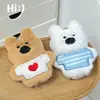 Série Filhote Rabiscado Boneca de Pelúcia Chaveiro Pingente Pequeno Pingente de Mochila Abelha Cartoon Pequenos Acessórios