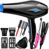Secador de Pelo de Alta Potencia Multi-Estilo Transfronterizo Británico y Europeo Hermoso 110V Secador de Pelo de Iones Negativos Venta al por Mayor de Fábrica