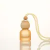 Frasco de aromaterapia de vidro colorido fosco, enfeite para pendurar no carro, frasco de perfume, frasco vazio de aromaterapia para saída de ar condicionado, capacidade pequena