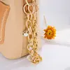 Nuevo Colgante de Estrella de Cinco Puntas Incrustado de Diamantes Ins Colgante para Bolso Cadena Metálica Colgante para Teléfono Móvil Cadena de Mano Versátil Personalizada