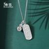 Collar de plata de ley s925 de la marca Tide, colgante de calabaza pequeña Peace Joy para mujer, estilo nacional, joyería de plata para llevar al cuello al por mayor