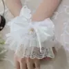 Punhos de Renda para Mangas de Mulheres Lolita Mangas de Renda Noiva Lolita Cosplay Acessórios de Mão Lolita com Saia de Bolo Tendência