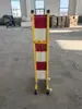 Cerca de Fibra de Vidro, Cerca Móvel Retrátil, Cerca Tubular, Guarda-Corpo de Segurança para Isolamento de Obras