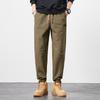Pantalones deportivos para hombre, sencillos, holgados, fáciles de cuidar, con cordones en los tobillos, de color liso, resistentes al desgaste y con tres pruebas de desgaste, para hombre.