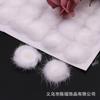 Hebilla de piel de visón 3cm bola de piel de visón al por mayor horquilla tocado accesorios para el cabello hechos a mano DIY accesorios para ropa zapatos y sombreros