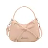 Bolso de Mano para Mujer de Color Sólido, Nuevo Modelo Verano 2026, Gran Capacidad, con Lazo, Estilo Bollo, Bolso de Hombro Versátil a la Moda