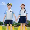 Conjunto de Uniforme Escolar Primario, Uniforme de Jardín de Infancia de Verano, Atuendo para Actuación del Día del Niño, Uniforme de Clase de Graduación, Conjunto de Dos Piezas