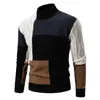 Venda quente transfronteiriça Venda direta da fábrica Moda moderna gola redonda suéter solto malharia Suéter básico malharia masculino