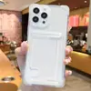 Funda de teléfono con soporte para tarjeta líquida push-pull resistente a caídas en las cuatro esquinas para Xiaomi 14PRO soporte para tarjeta 14 para NOTE 13PRO