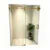 Cabina de Ducha con Puerta Corredera Lineal con Herrajes de Acero Inoxidable 304, Personalizada para Proyectos de Alojamientos y Hoteles de Comercio Exterior Transfronterizo