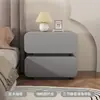 Mesita de noche estilo crema, sencilla y moderna, de madera maciza, mueble de almacenamiento para el hogar, mueble de cama para dormitorio, mesita de noche pequeña