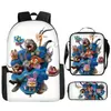 Mochila Escolar Transfronteriza Zootopia 2 para Niños, Bolso Cruzado de Dibujos Animados, Estuche Sencillo para Niños, Set de Tres Piezas, Venta al por Mayor a partir de una Pieza