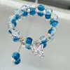 Pulseira de Borboleta Mais Vendida, Estilo Menina, Temperamento Dançante de Borboleta Simples, Design Floresta, Presente de Pulseira para Melhor Amiga/Casal