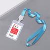 2061 Tarjetero PP Ecológico Tarjeta de Identificación de Estudiante Insignia de Trabajo Tarjeta de Comida de Estudiante Lanyard Tarjeta de Identificación de Trabajo