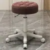Taburete de belleza con ruedas, taburete de silla de salón de belleza para técnico de uñas, silla de trabajo grande con ruedas de altura ajustable retráctil