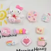 Fofo Sanrio Hello Kitty Resina Desenho Animado Tamanco DIY Acessórios Fivela de Sapato Acessórios de Cabelo Material Cordão de Celular Pingente