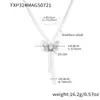 Conjunto Miduo Super Brilhante 5A Zircônia Borboleta Camada Dupla Colar Pulseira Anel Brinco Aço Inoxidável Banhado a Ouro Real 18K