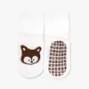 1 par de calcetines de piso para niños pequeños de dibujos animados con patrón de animal, para primavera y otoño, antideslizantes, para interiores, para niños y niñas
