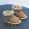 Inverno Novo Sola Macia Confortável Antiderrapante Sapatos de Criança Sapatos de Algodão Grosso Forrados com Lã Masculinos e Infantis Botas de Neve de Algodão Grandes Femininas