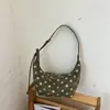 Bolsa de Axila de Bolinhas Feminina 2026 Nova de Verão Retrô de Alta Qualidade com Alça Única Grande Capacidade Transversal Bolsa Dumpling
