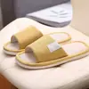 Pantuflas de Lino Japonés para Mujer Primavera y Otoño Hogar Interior Algodón Hinchado y Lino Silenciosas Antideslizantes Suela Gruesa Pantuflas de Baño para Hombre Venta al por Mayor