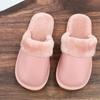 Pantuflas de Invierno de 25 Años Hechas de Piel de Vaca Engrosada con Suelas de Goma, Pantuflas de Cuero Peludo para Uso en Casa, Superficie de Cuero Impermeable, Pantuflas Antideslizantes y Cálidas