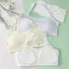 Ropa Interior para Niñas Período de Desarrollo Estudiantes de Secundaria, Chicas de Preparatoria, Estudiantes de Secundaria Inferior, Camisetas sin Mangas para Niñas, Sujetadores Deportivos, Modelos Delgados de Verano