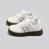 Zapatos de Entrenamiento Alemanes de Lunares de Gama Alta para Mujer 2026 Otoño Nuevos Versátiles Estudiante Ins Modernos Nicho Zapatos Blancos MR597