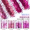 Kit de glitter para unhas, lantejoulas, pó de glitter, gradiente Azul Roxo 123mm, esmalte misto, joia, cola, material de gota