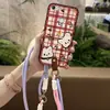 Adecuado para Funda de Teléfono Móvil Tp-Link Carcasa Blanda Tendencia Pareja Colgante de Cuello Creativo Silicona A Prueba de Polvo Digital Nueva Juventud