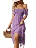 Novo Estilo Europeu e Americano de Verão Vendedor de Sucesso Transfronteiriço da Amazon: Vestido Longo Floral Casual de Manga Curta Bufante