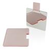 Espejo Pequeño Cuadrado de Mano, Espejo de Belleza, Espejo de Maquillaje de Acero Inoxidable, Irrompible, Espejo Portátil con Opción de Impresión de Logo