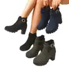 Comercio Electrónico Transfronterizo Tallas Grandes Otoño 2026 Nuevo Llegado Zapatos Planos de Moda para Mujer Estilo Británico Cómodos Casuales con Cremallera Lateral