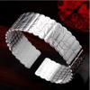 Jiahui Grande Compaixão Maldição Wide Face Bracelet Abertura Lótus Diz Simples Moda Banhado a Prata Pulseira Pulseira Feminina Fábrica Atacado