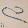 Corda da Sorte Nó de Lótus Tecida à Mão Pingente Amuleto de Buda Corda Ajustável Cordão de Thangka do Tibete Corrente de Amuleto de Buda Tailandês